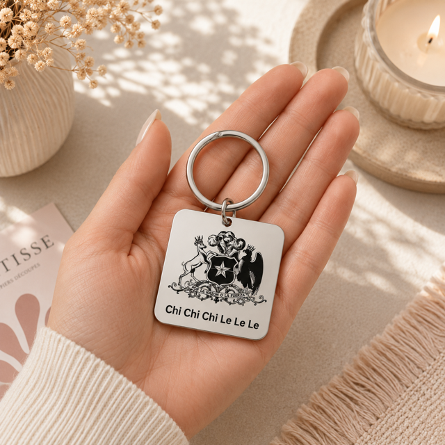 Llavero Cuadrado Personalizable
