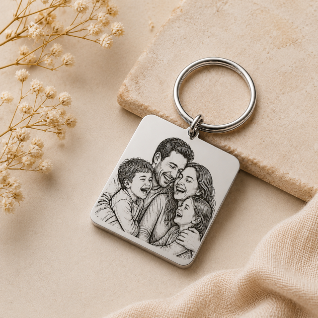 Llavero Cuadrado Personalizable