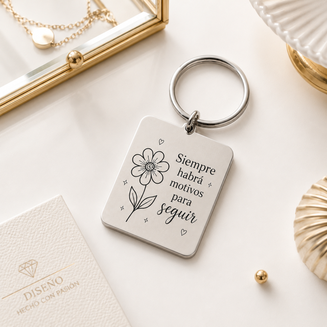 Llavero Cuadrado Personalizable